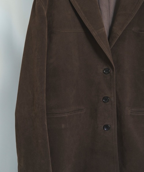 anuke/アンヌーク] エコスエード ジャケット（テーラードジャケット