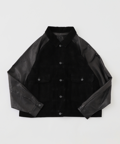 A LEATHER SUEDE JACKET エーレザー レザージャケット A LEATHER SUEDE JACKET エーレザー レザージャケット