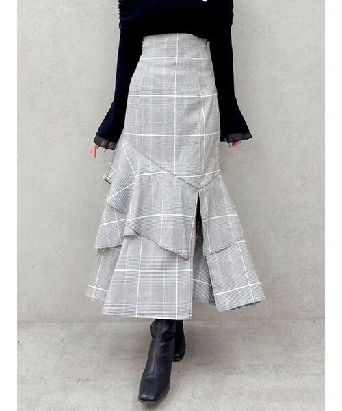 dazzlin（ダズリン）の「バックレースアップアシメマーメイドスカート（スカート・レディース・その他1/ブラック/インディゴブルー/その他・SMALL/MEDIUM）」の4枚目の写真