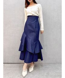 dazzlin | バックレースアップアシメマーメイドスカート(スカート)