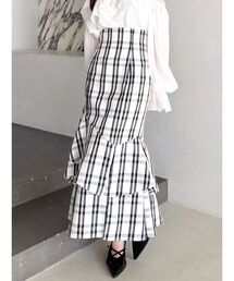 dazzlin（ダズリン）の「バックレースアップアシメマーメイドスカート（スカート）」