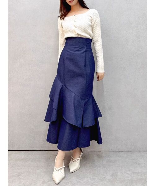 dazzlin（ダズリン）の「バックレースアップアシメマーメイドスカート（スカート・レディース・その他1/ブラック/インディゴブルー/その他・SMALL/MEDIUM）」の13枚目の写真