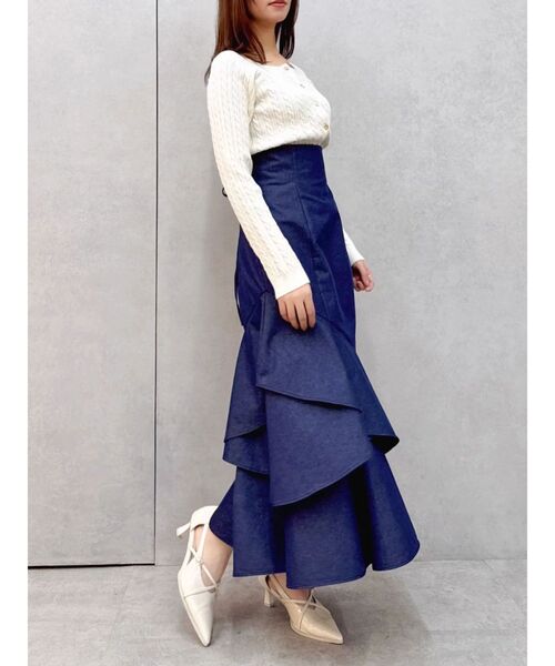 dazzlin（ダズリン）の「バックレースアップアシメマーメイドスカート（スカート・レディース・その他1/ブラック/インディゴブルー/その他・SMALL/MEDIUM）」の16枚目の写真