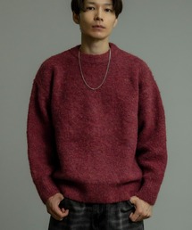 improves（インプローブス）の「ミックスカラー シャギーニット クルーネックプルオーバー（ニット/セーター・レディース）」