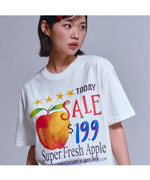 [ユニセックス] フレッシュアップル 半袖Tシャツ_2カラー