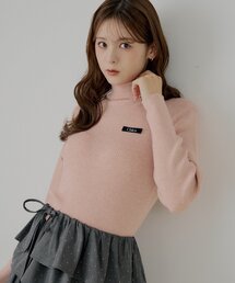 ニット/セーター（ピンク/桃色系・ワンポイント）ファッション通販