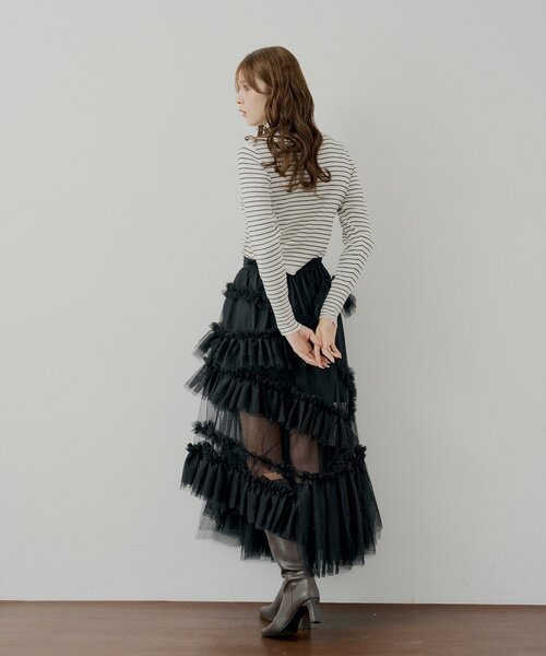 Chico（チコ）の「胸ロゴラメタートルニット（ニット/セーター・レディース・ピンク/ホワイト系その他3/グレー/ホワイト系その他2/アイボリー/ブラック・FREE）」の16枚目の写真