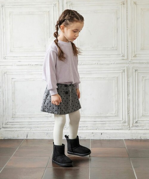 BRANSHES（ブランシェス）の「前ボタン起毛プリーツスカート（スカート・キッズ・ブラウン/グレー・80/110/130/150/100/140/90/120）」の13枚目の写真