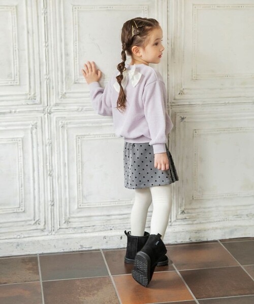 BRANSHES（ブランシェス）の「前ボタン起毛プリーツスカート（スカート・キッズ・ブラウン/グレー・80/110/130/150/100/140/90/120）」の12枚目の写真