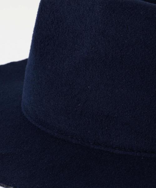 green label relaxing（グリーンレーベルリラクシング）の「GLRフェルトライクブリムハット②◆（ハット・キッズ・ベージュ/ネイビー・52cm/54cm）」の6枚目の写真