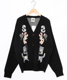 ScoLar | 153727：風船ネコちゃんジャガードニットカーディガン(カーディガン/ボレロ)