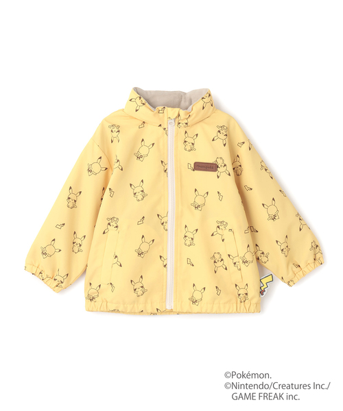 petit main（プティマイン）の「【モンポケ】ウィンブレ（ナイロンジャケット・キッズ・イエロー/ネイビー・90cm/110cm/80ｃｍ/120cm/100cm）」の8枚目の写真