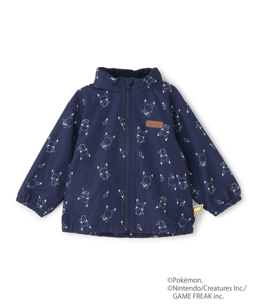 petit main（プティマイン）の「【モンポケ】ウィンブレ（ナイロンジャケット・キッズ・イエロー/ネイビー・90cm/110cm/80ｃｍ/120cm/100cm）」の9枚目の写真