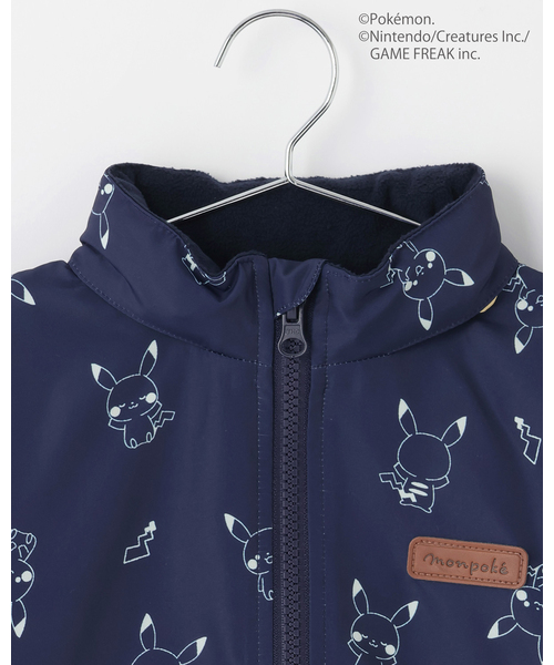 petit main（プティマイン）の「【モンポケ】ウィンブレ（ナイロンジャケット・キッズ・イエロー/ネイビー・90cm/110cm/80ｃｍ/120cm/100cm）」の11枚目の写真