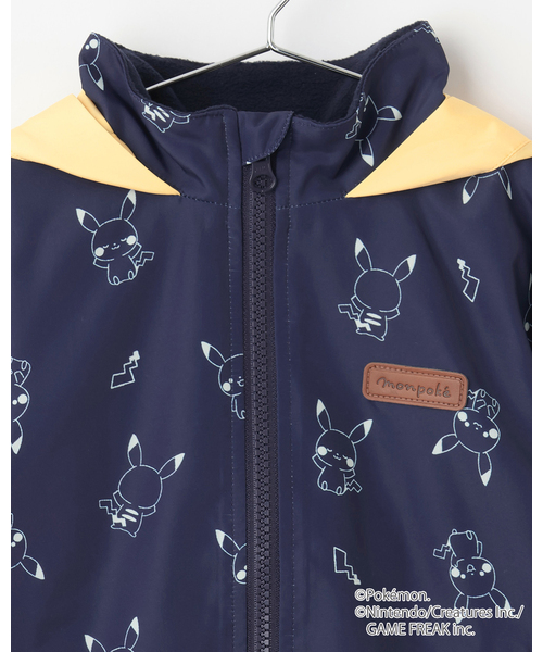 petit main（プティマイン）の「【モンポケ】ウィンブレ（ナイロンジャケット・キッズ・イエロー/ネイビー・90cm/110cm/80ｃｍ/120cm/100cm）」の12枚目の写真