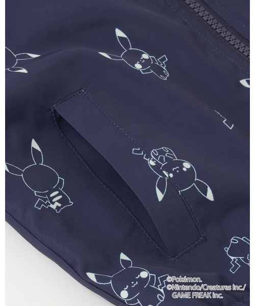 petit main（プティマイン）の「【モンポケ】ウィンブレ（ナイロンジャケット・キッズ・イエロー/ネイビー・90cm/110cm/80ｃｍ/120cm/100cm）」の14枚目の写真