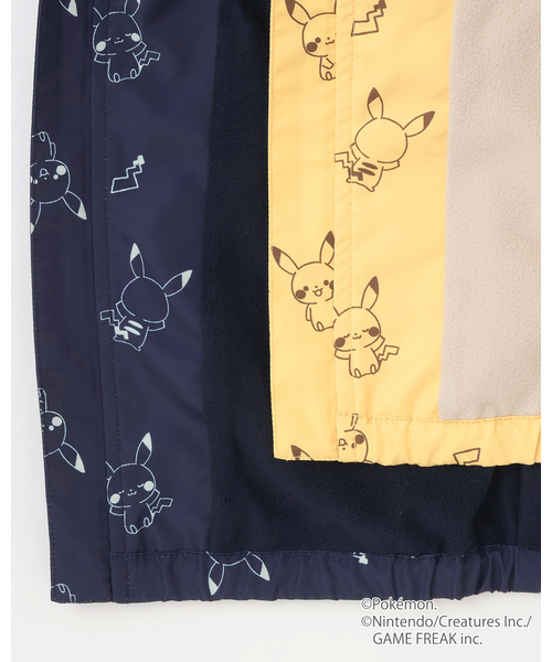 petit main（プティマイン）の「【モンポケ】ウィンブレ（ナイロンジャケット・キッズ・イエロー/ネイビー・90cm/110cm/80ｃｍ/120cm/100cm）」の15枚目の写真