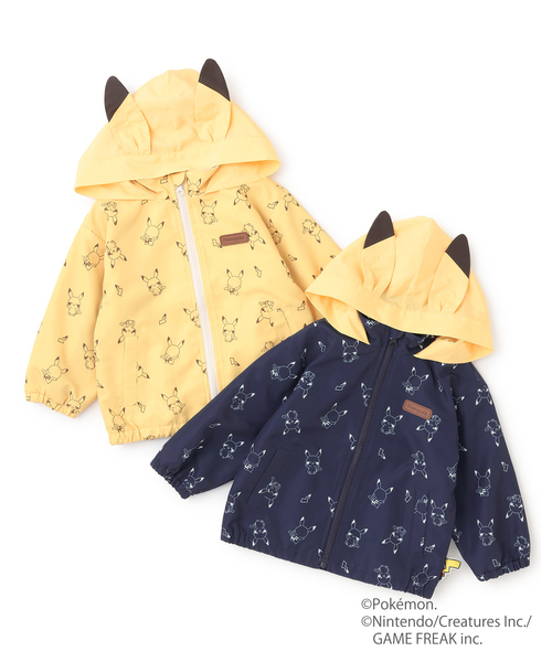 petit main（プティマイン）の「【モンポケ】ウィンブレ（ナイロンジャケット・キッズ・イエロー/ネイビー・90cm/110cm/80ｃｍ/120cm/100cm）」の17枚目の写真