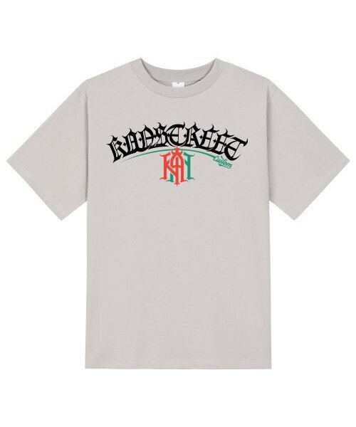 KAN6312(カン6312)の「KTC0160 レタリングカントゥカット半袖Tシャツ - ベージュ(Tシャツ/カットソー・メンズ・その他・SMALL/MEDIUM/LARGE/X-LARGE)」の1枚目の写真
