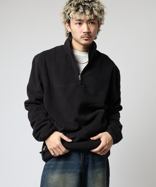 GUESS JEANS（ゲスジーンズ）の「GUESS JEANS ハーフジップスウェットプルオーバー（スウェット・メンズ・ブラック・S/XL/L/M）」の11枚目の写真