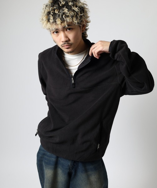 GUESS JEANS（ゲスジーンズ）の「GUESS JEANS ハーフジップスウェットプルオーバー（スウェット・メンズ・ブラック・S/XL/L/M）」の12枚目の写真