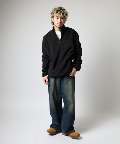 GUESS JEANS（ゲスジーンズ）の「GUESS JEANS ハーフジップスウェットプルオーバー（スウェット・メンズ・ブラック・S/XL/L/M）」の13枚目の写真