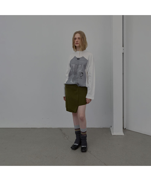 LCDC TM(エルシーディーシーティーエム)の「TEE ON TEE GRAPHIC T-SHIRT (WHITE)(Tシャツ/カットソー・レディース・その他・OS)」の3枚目の写真
