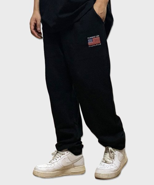 RESPECT(リスペクト)の「running usa athletic club sagging pants (black)(スウェットパンツ・メンズ・その他・MEDIUM/LARGE/X-LARGE)」の2枚目の写真