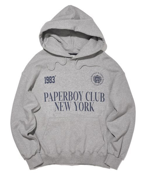 PAPERBOY(ペーパーボーイ)の「スポーツクラブフードパーカー-メランジ(パーカー・レディース・その他・LARGE/MEDIUM/SMALL/X-LARGE)」の1枚目の写真