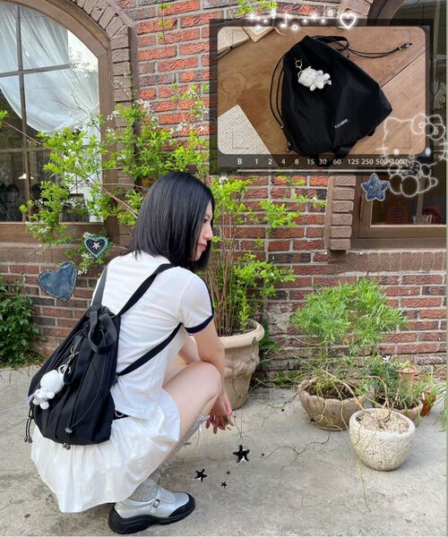 DAMISH(ダミシュ)の「デュアルフレックスショッパーバックパック_ブラック(バックパック/リュック・レディース・ブラック・OS)」の3枚目の写真