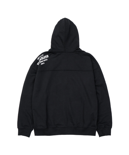 BLACK BLOND(ブラック ブロンド)の「ビビディアローグラフィティロゴジップアップフードジャケット(ブラック)(パーカー・レディース・その他・LARGE/MEDIUM/X-LARGE)」の3枚目の写真