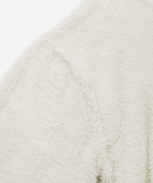 VASTIC(バスティック)の「ヘアリーリバースVネックニット_ベージュ(ニット/セーター・メンズ・その他・MEDIUM/LARGE)」の5枚目の写真