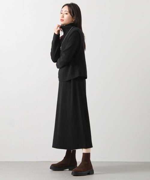 Gready Brilliant（グレディブリリアン）の「２ｗａｙベストセットワンピ（ワンピース・レディース・ブラック/グレー・38）」の4枚目の写真