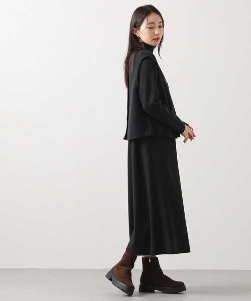 Gready Brilliant（グレディブリリアン）の「２ｗａｙベストセットワンピ（ワンピース・レディース・ブラック/グレー・38）」の6枚目の写真