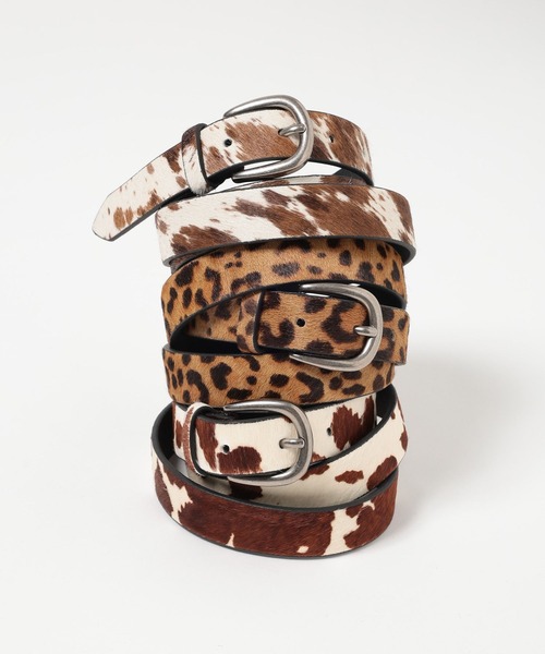 RAGEBLUE(レイジブルー)の「リアルレザー/アニマル柄ベルト(ベルト・メンズ・ホワイト系その他/ホワイト系その他2/ブラウン系その他・FREE)」の4枚目の写真