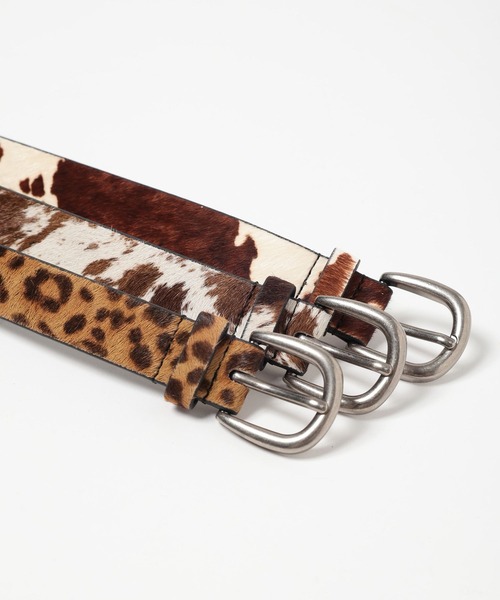 RAGEBLUE(レイジブルー)の「リアルレザー/アニマル柄ベルト(ベルト・メンズ・ホワイト系その他/ホワイト系その他2/ブラウン系その他・FREE)」の5枚目の写真
