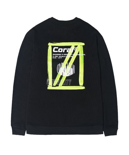 CORALIAN(コラリアン)の「ランオフバーティカルロゴスウェットシャツ スウェット ブラック(スウェット・メンズ・その他・XS/S/M/L/XL/2XL)」の5枚目の写真