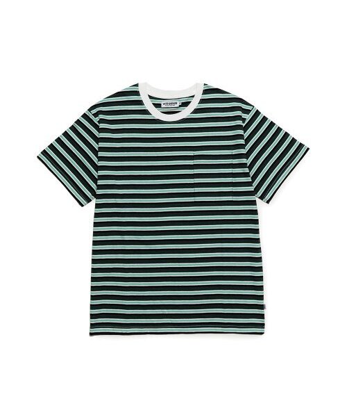MNW(エムエヌダブリュー)の「CL STRIPE T-SHIRT MINT(Tシャツ/カットソー・メンズ・その他・LARGE/MEDIUM/X-LARGE)」の1枚目の写真
