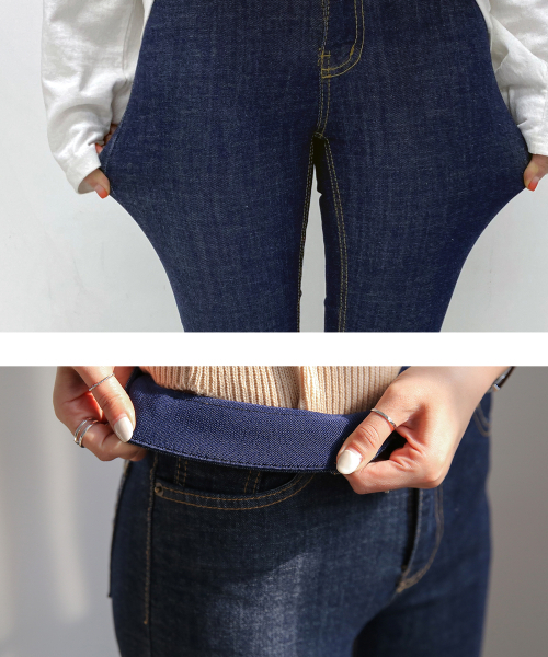 BBAEBBAE(ペッペ)の「ストレッチスパン内蔵ブーツカットデニムパンツ(デニムパンツ・レディース・ブルー・SMALL/MEDIUM/LARGE/X-LARGE)」の4枚目の写真