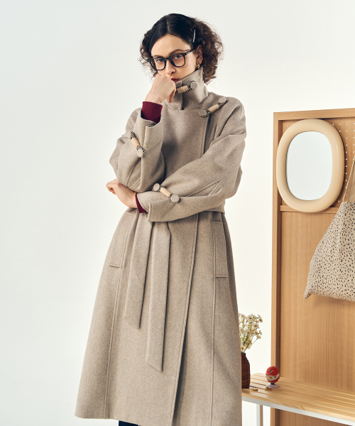 DE PERI MERA（ペリー メラ）の「留め具ポイントウールロングコート（オートミール）（チェスターコート・レディース・その他・FREE）」の7枚目の写真