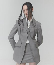 RACLEUR（ラクレール）の「RA One-Button Tailored Single Jacket [GRAY]（テーラードジャケット）」