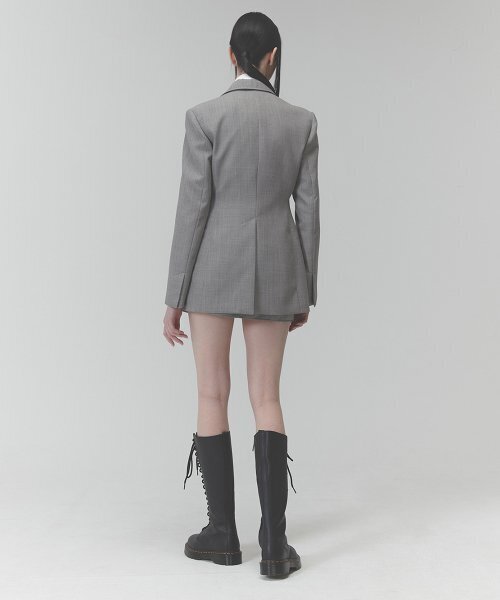 RACLEUR（ラクレール）の「RA ワンボタンテーラードシングルジャケット[GRAY]（テーラードジャケット・レディース・その他・SMALL/MEDIUM）」の5枚目の写真