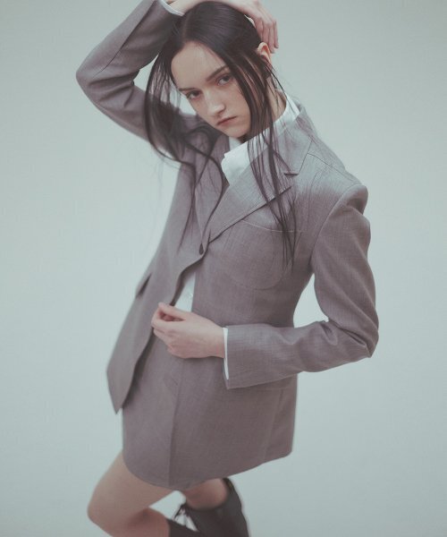 RACLEUR（ラクレール）の「RA ワンボタンテーラードシングルジャケット[GRAY]（テーラードジャケット・レディース・その他・SMALL/MEDIUM）」の7枚目の写真