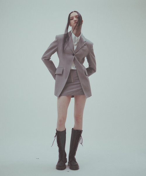 RACLEUR（ラクレール）の「RA ワンボタンテーラードシングルジャケット[GRAY]（テーラードジャケット・レディース・その他・SMALL/MEDIUM）」の8枚目の写真