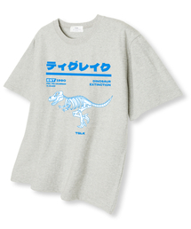 ダイノオーバーサイズ半袖Tシャツオートミール