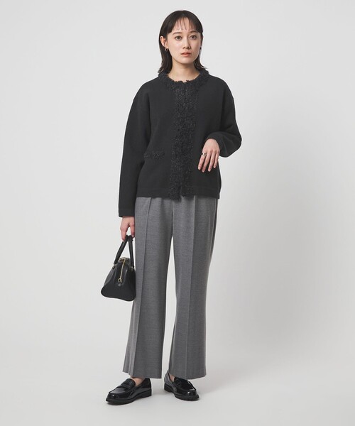 セール】ブークレ×フリンジ カーディガン ウォッシャブル