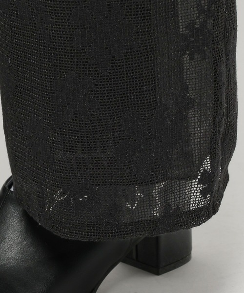 niko and...（ニコアンド）の「メッシュレースカバーパンツ（その他パンツ・レディース・モカ/アイボリー/ブラック・FREE）」の4枚目の写真