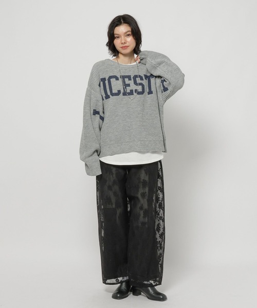 niko and...（ニコアンド）の「メッシュレースカバーパンツ（その他パンツ・レディース・モカ/アイボリー/ブラック・FREE）」の18枚目の写真