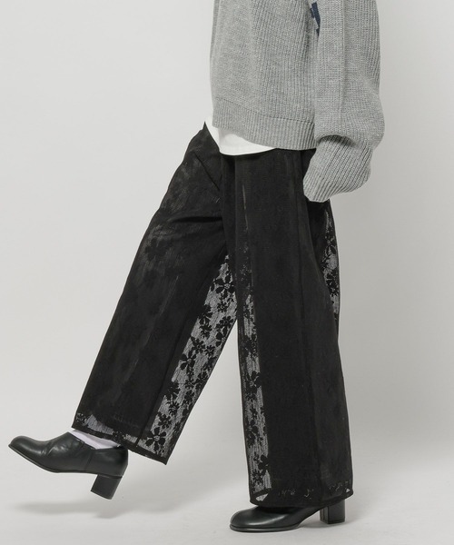 niko and...（ニコアンド）の「メッシュレースカバーパンツ（その他パンツ・レディース・モカ/アイボリー/ブラック・FREE）」の21枚目の写真