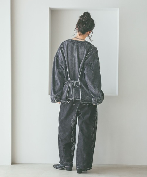 niko and...（ニコアンド）の「メッシュレースカバーパンツ（その他パンツ・レディース・モカ/アイボリー/ブラック・FREE）」の8枚目の写真